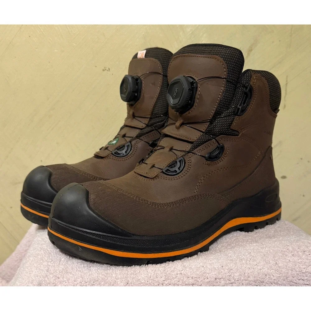 Grisport Master Con D3t Mens BOA Safety Work Boots Brown Leather Vibram 10.5